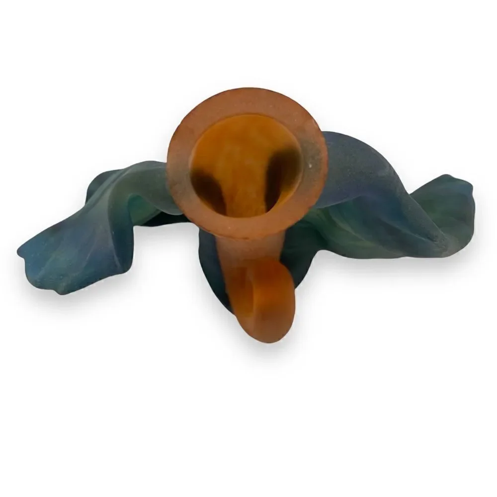 Susan Rankin Studio Art Glass Winged Vessel Bud Vase